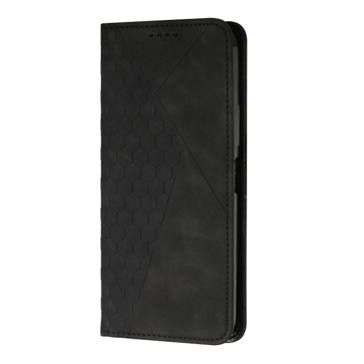 For iPhone 14 Diamond Pattern Splicing Skin Feel Magnetic Phone Case