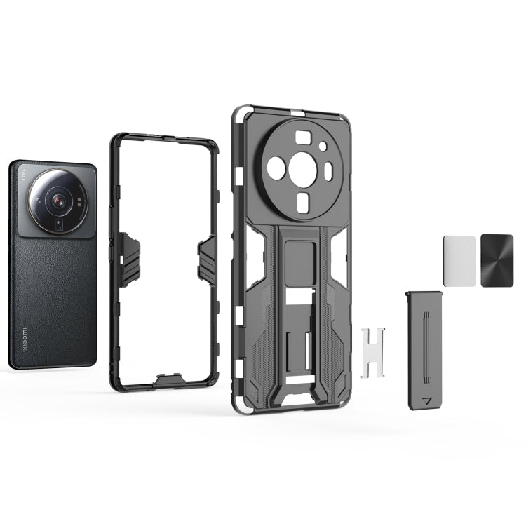 For Xiaomi 12S Ultra Supersonic PC + TPU Shock-proof Protective Phone Case with Holder