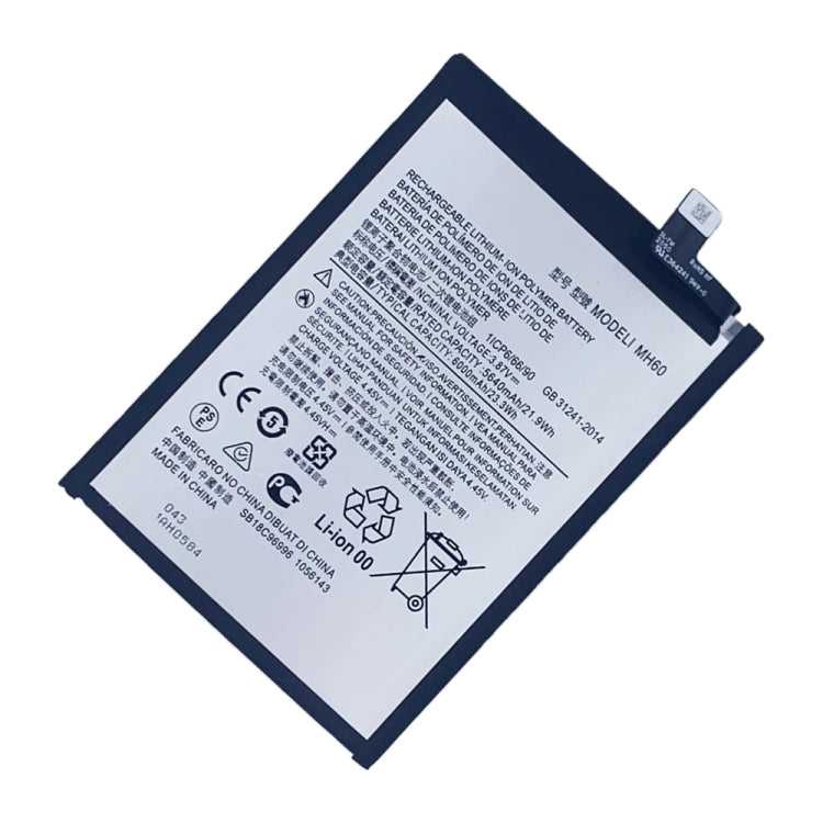 MH60 6000mAh For Motorola Moto G10 Power Li-Polymer Battery Replacement