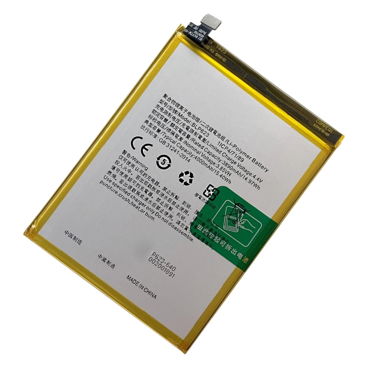 BLP623 4000 mAh Li-Polymer Battery Replacement For OPPO R9s Plus