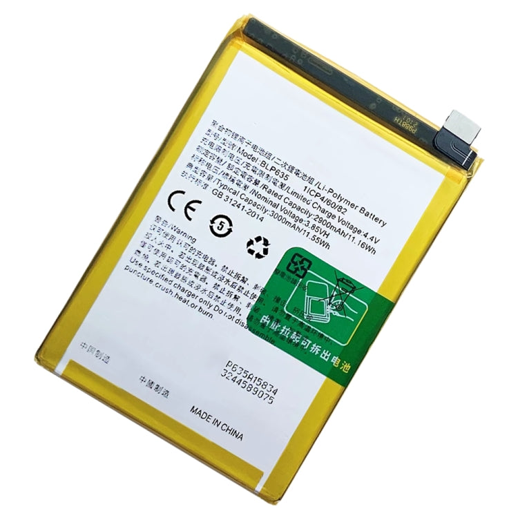 BLP635 3000mAh For OPPO R11 Li-Polymer Battery Replacement