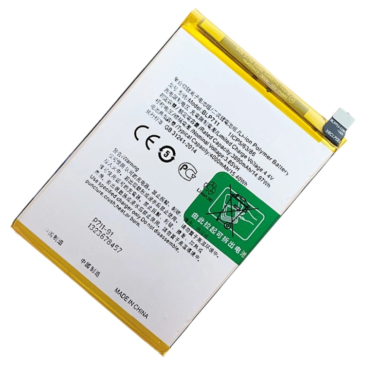 BLP711 4000 mAh Li-Polymer Battery Replacement For OPPO A1k / Realme C2