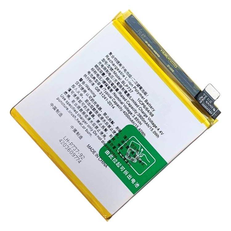 BLP737 4000 mAh Li-Polymer Battery Replacement For OPPO Reno2 Z / Reno2 F