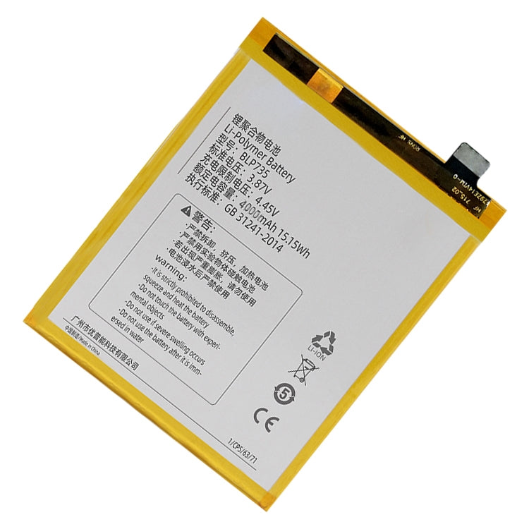 BLP735 4000mAh For OPPO Reno2 Li-Polymer Battery Replacement