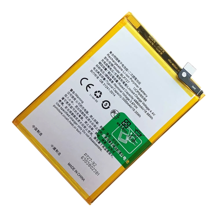 BLP727 5000 mAh Li-Polymer Battery Replacement For OPPO A11x / A9 2020 / A11