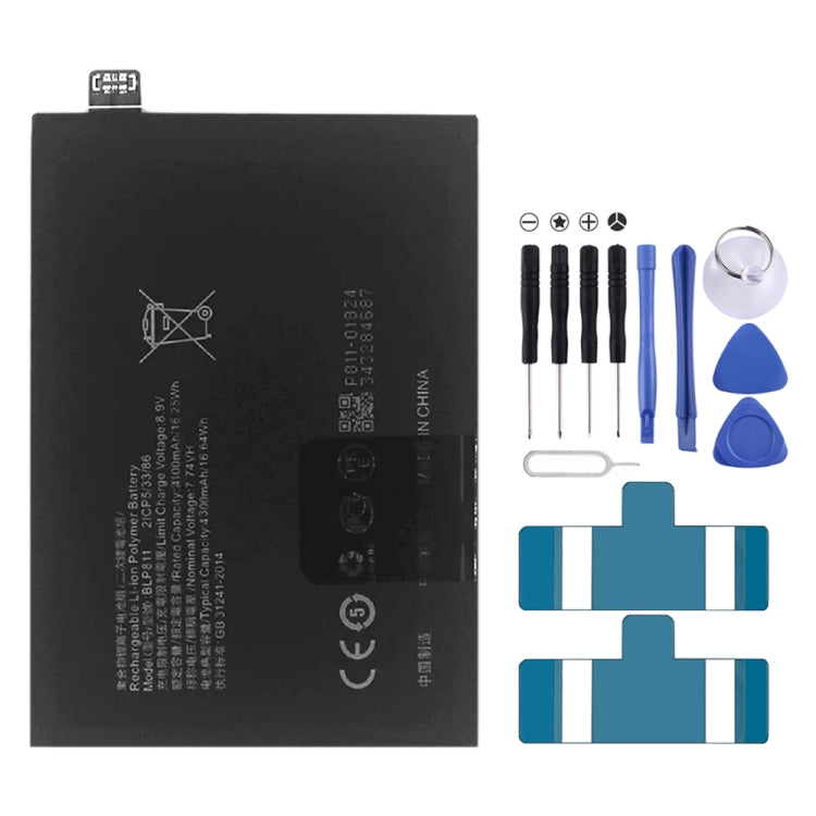 BLP811 4300 mAh Li-Polymer Battery Replacement For OPPO Reno4 SE / Reno5 5G / Reno5 K