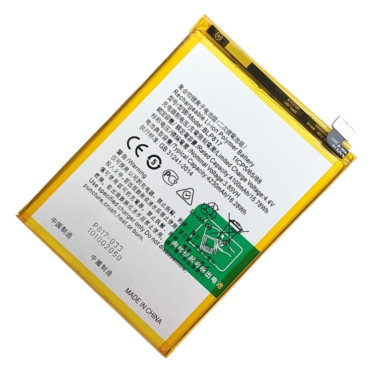 BLP817 4230 mAh Li-Polymer Battery Replacement For OPPO A15 / A15s / A35