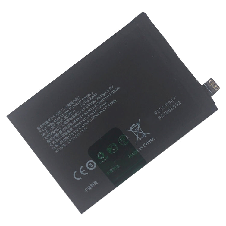 BLP831 Li-Polymer Battery Replacement For OPPO Find X3 / Find X3 Pro