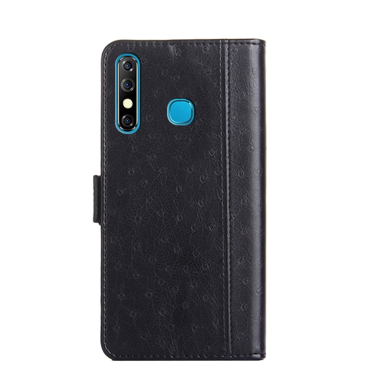 For Infinix Hot 8 / Hot 8 Lite / Tecno Camon 12 Ostrich Texture Flip Leather Phone Case