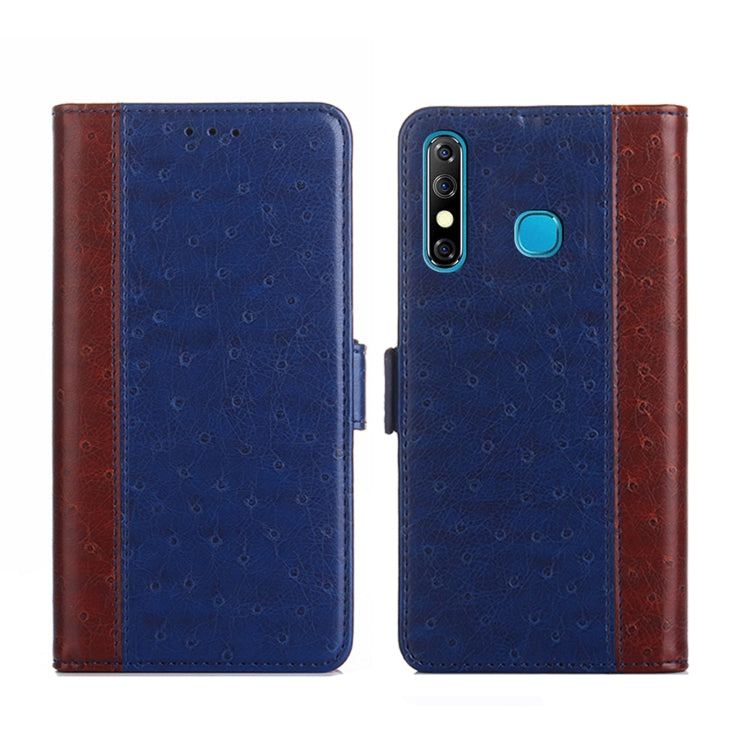 For Infinix Hot 8 / Hot 8 Lite / Tecno Camon 12 Ostrich Texture Flip Leather Phone Case