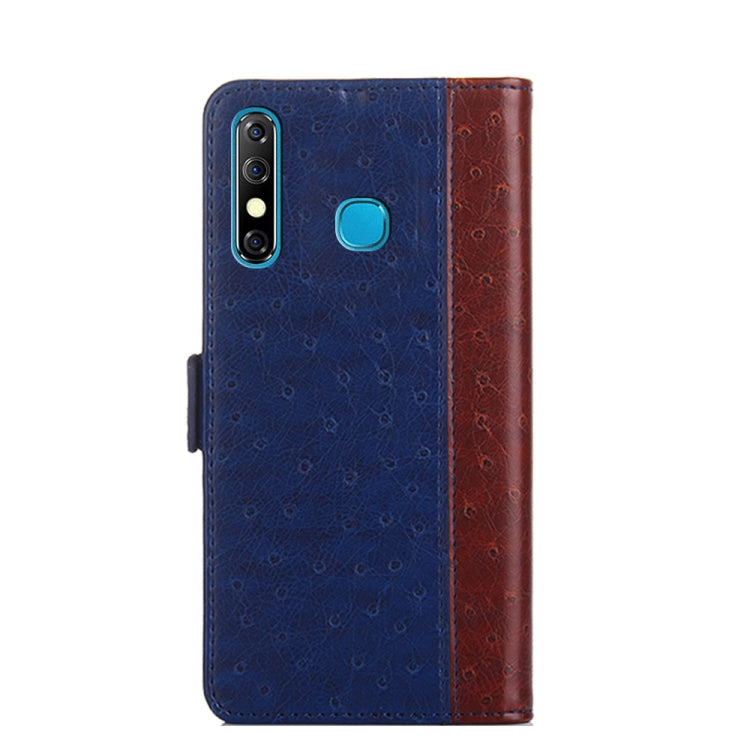 For Infinix Hot 8 / Hot 8 Lite / Tecno Camon 12 Ostrich Texture Flip Leather Phone Case