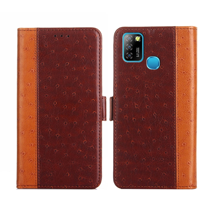 For Infinix Hot 10 Lite / Smart 5 Ostrich Texture Flip Leather Phone Case