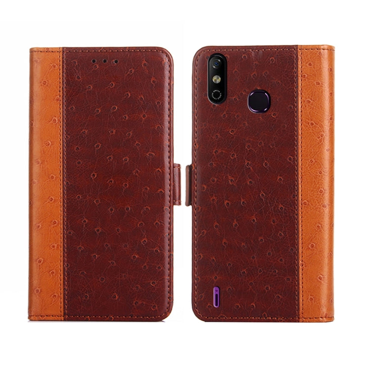For Infinix Smart 4 Ostrich Texture Flip Leather Phone Case
