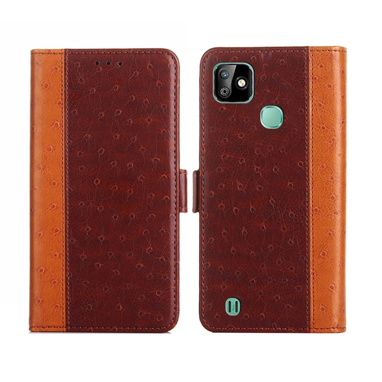For Infinix Smart HD 2021 Ostrich Texture Flip Leather Phone Case