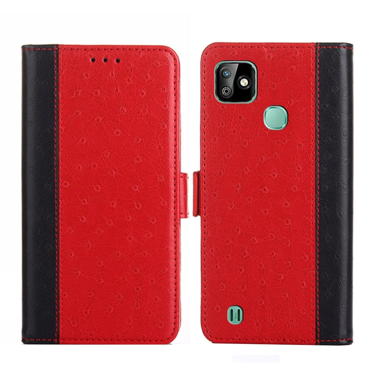 For Infinix Smart HD 2021 Ostrich Texture Flip Leather Phone Case