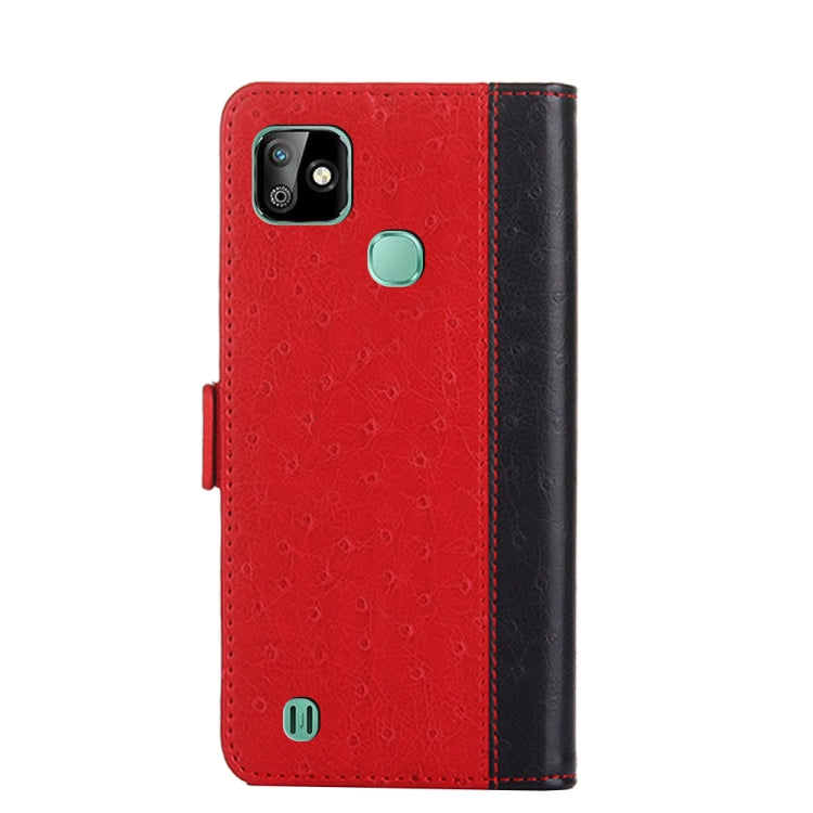 For Infinix Smart HD 2021 Ostrich Texture Flip Leather Phone Case