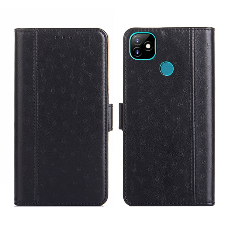 For Itel Vision 1 Ostrich Texture Flip Leather Phone Case