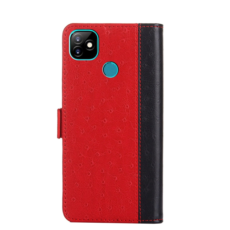 For Itel Vision 1 Ostrich Texture Flip Leather Phone Case