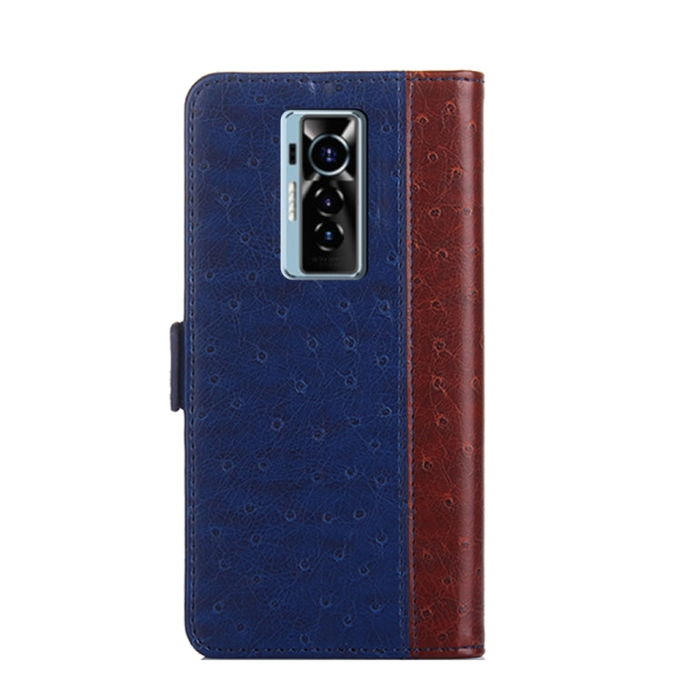 For Tecno Phantom X Ostrich Texture Flip Leather Phone Case