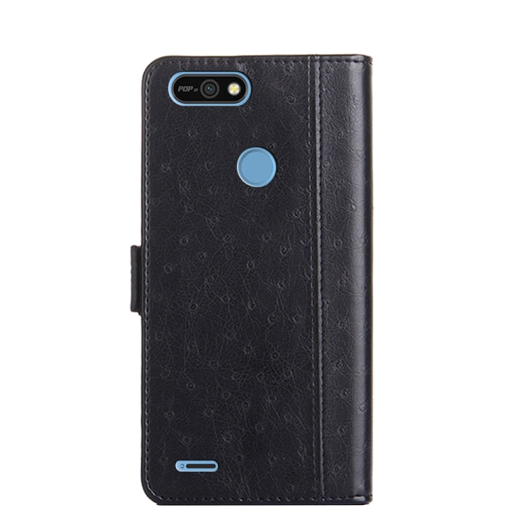 For Tecno Pop 2 / Pop 2 F / Pop 2 Pro / Pop 2 Power / Itel P13 Ostrich Texture Flip Leather Phone Case