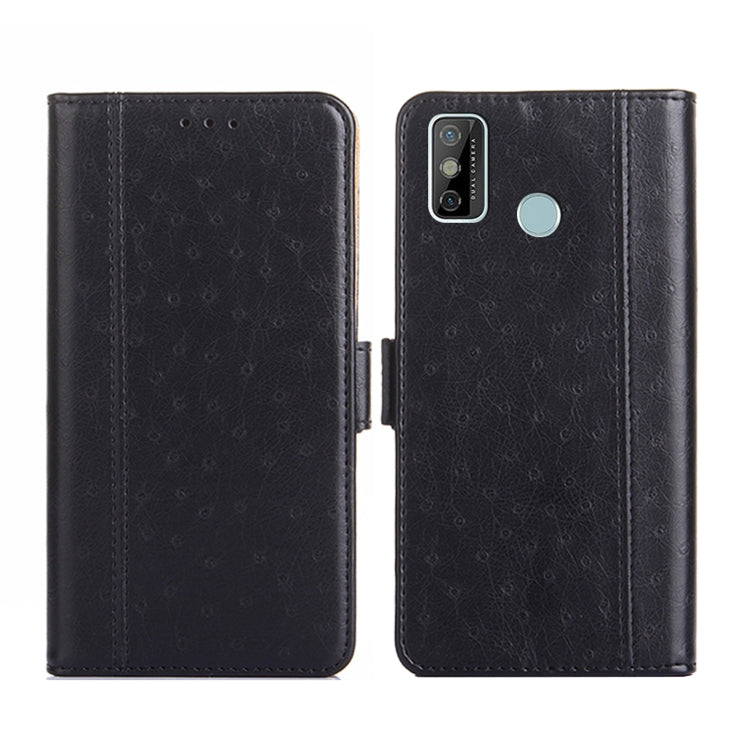For Tecno Spark 6 Go Ostrich Texture Flip Leather Phone Case