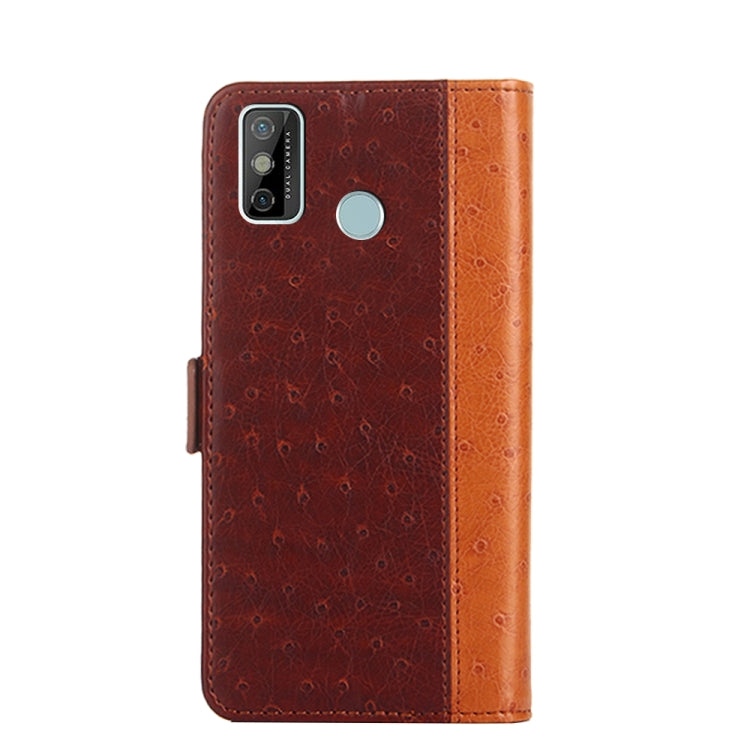 For Tecno Spark 6 Go Ostrich Texture Flip Leather Phone Case