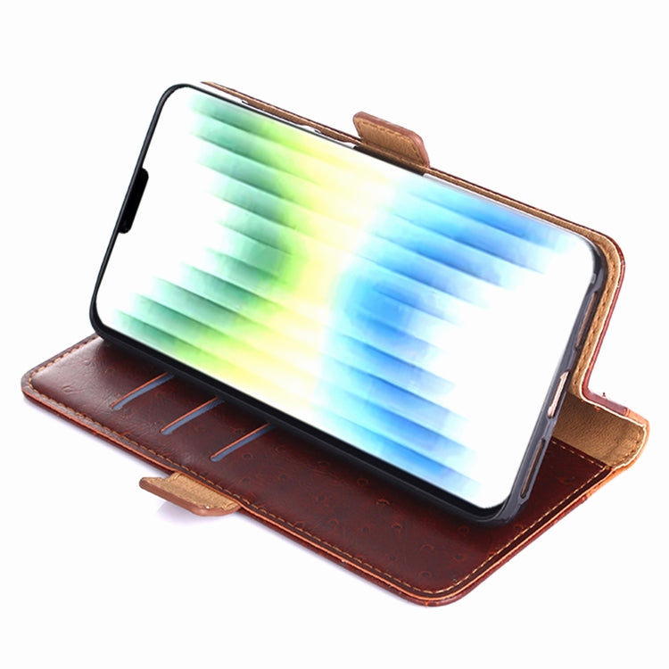 For Tecno Spark 6 Go Ostrich Texture Flip Leather Phone Case