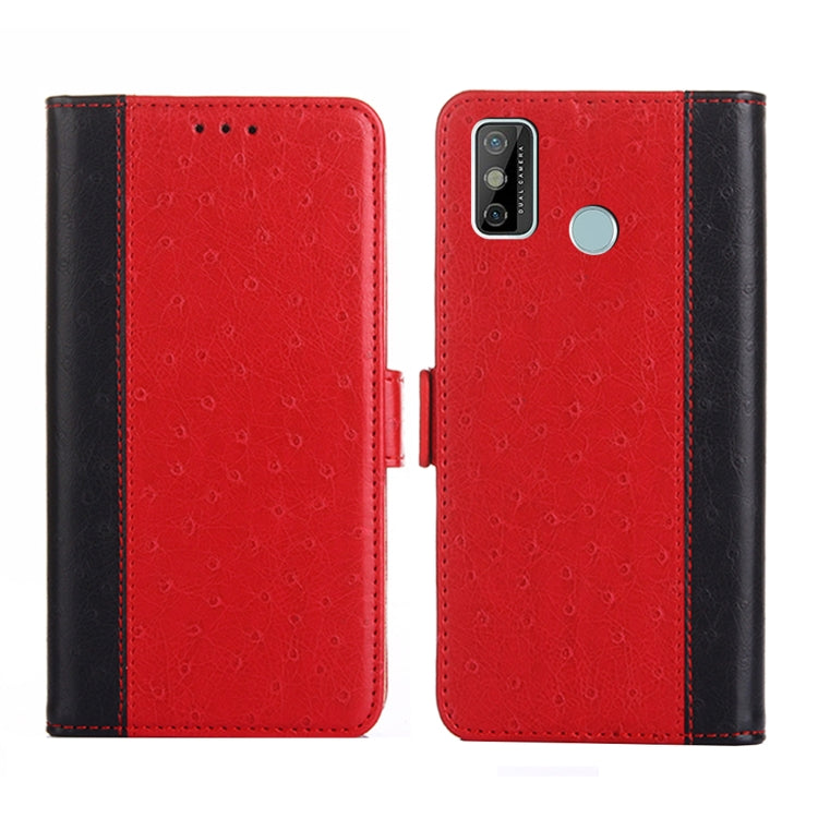 For Tecno Spark 6 Go Ostrich Texture Flip Leather Phone Case