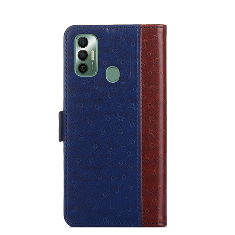 For Tecno Spark 7 Ostrich Texture Flip Leather Phone Case