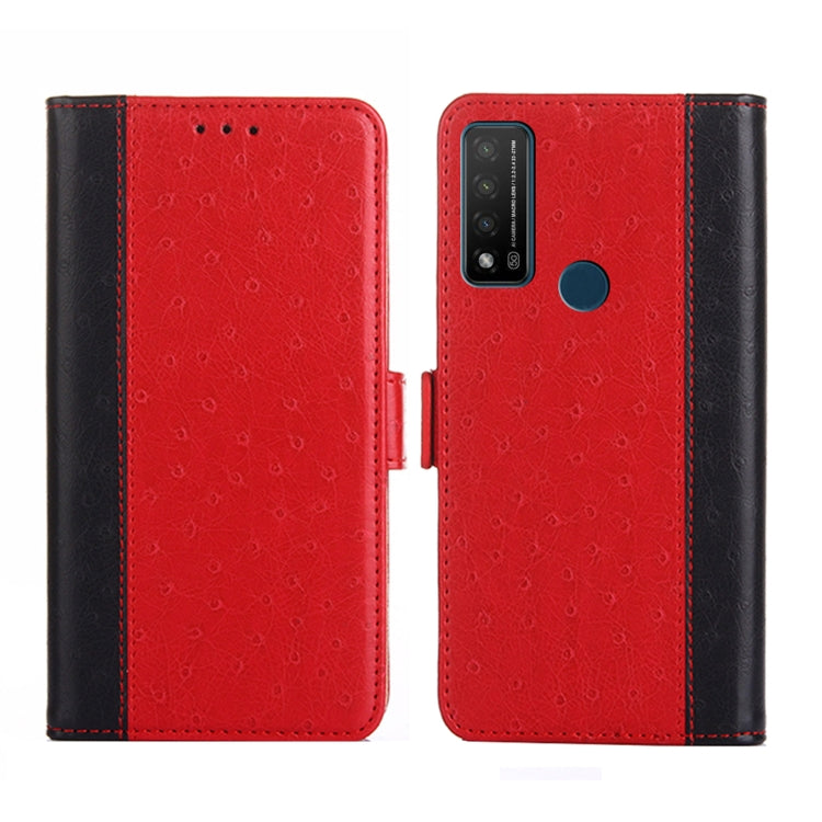 For TCL 20 R 5G / Bremen / 20 AX 5G Ostrich Texture Flip Leather Phone Case
