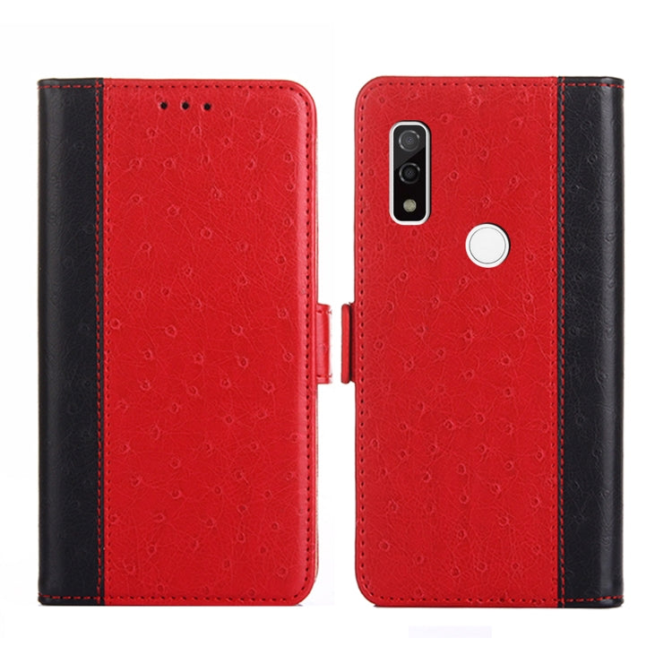For Fujitsu Arrows WE-F-51B Ostrich Texture Flip Leather Phone Case
