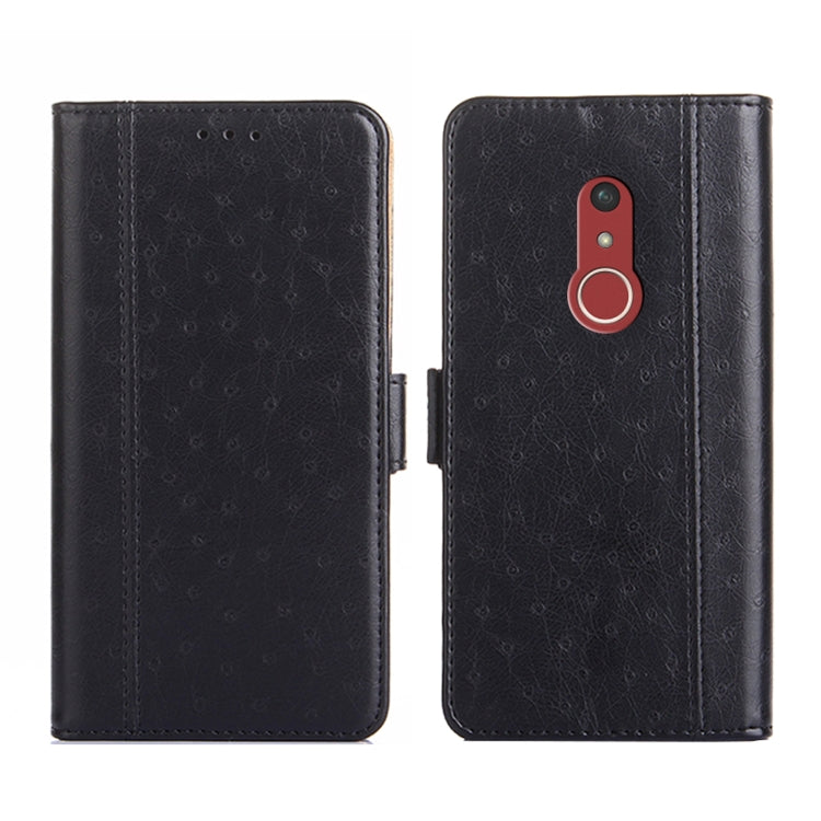 For Fujitsu Arrows Be4 Plus-F-41B Ostrich Texture Flip Leather Phone Case