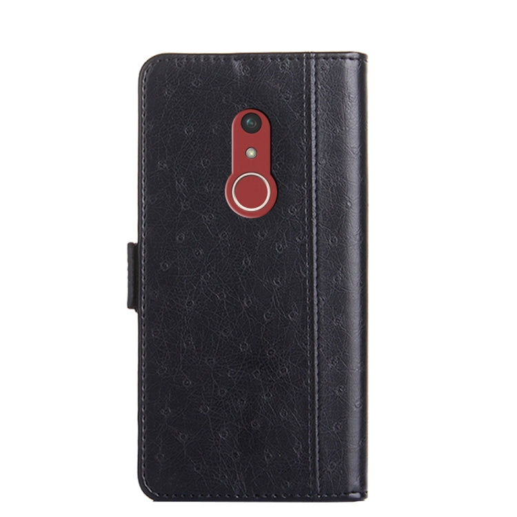 For Fujitsu Arrows Be4 Plus-F-41B Ostrich Texture Flip Leather Phone Case