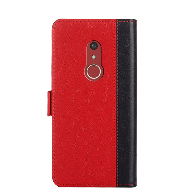 For Fujitsu Arrows Be4 Plus-F-41B Ostrich Texture Flip Leather Phone Case