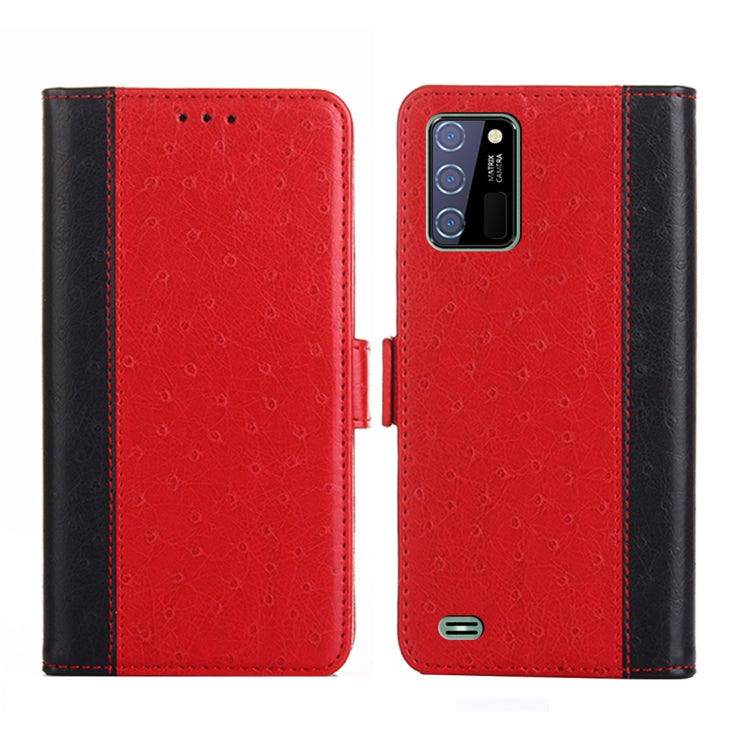 For OUKITEL C25 Ostrich Texture Flip Leather Phone Case