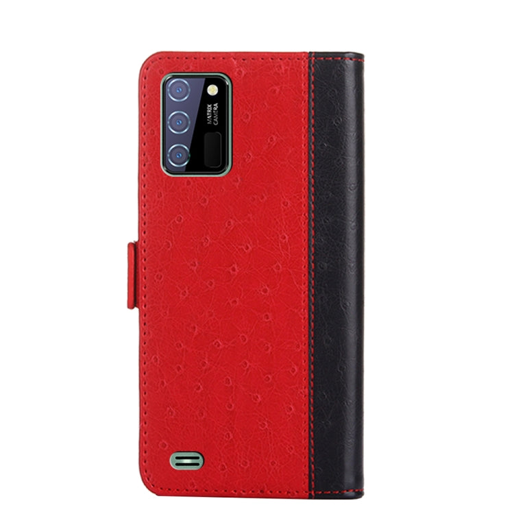 For OUKITEL C25 Ostrich Texture Flip Leather Phone Case