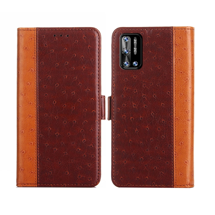 For Doogee N40 Pro Ostrich Texture Flip Leather Phone Case