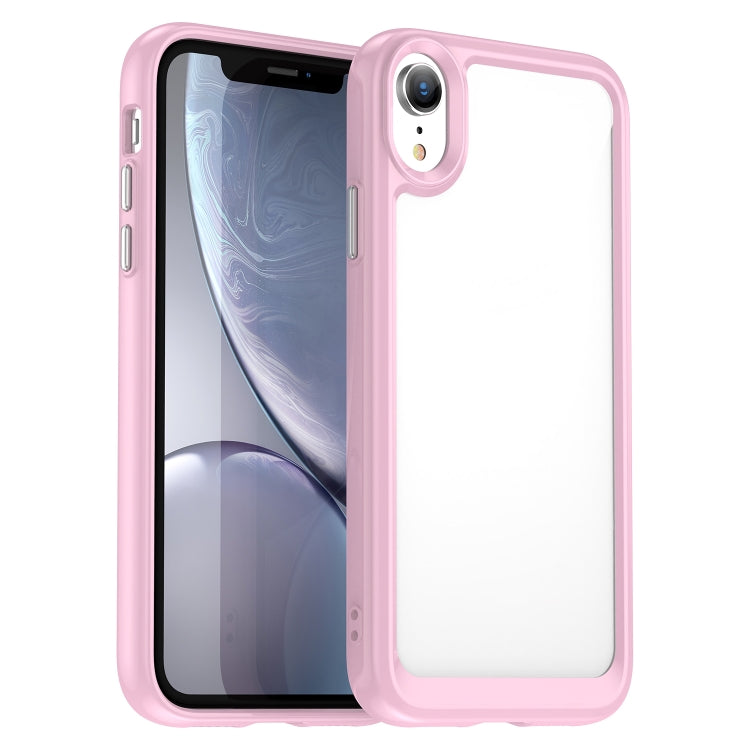 For iPhone XR Colorful Series Acrylic + TPU Phone Case