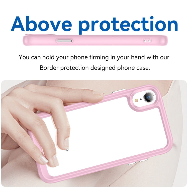 For iPhone XR Colorful Series Acrylic + TPU Phone Case