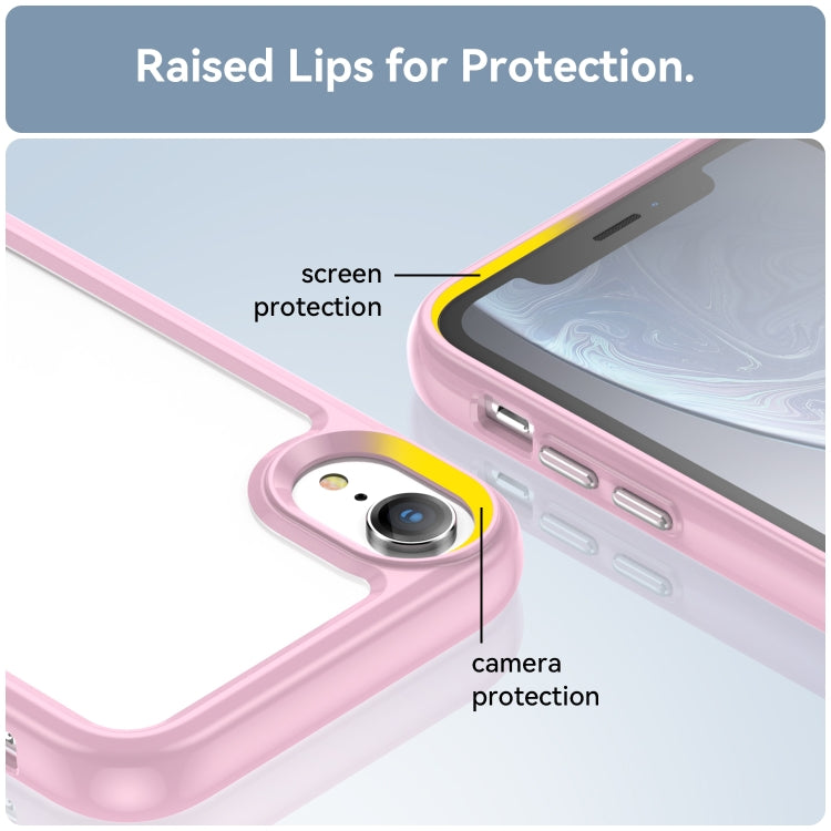 For iPhone XR Colorful Series Acrylic + TPU Phone Case