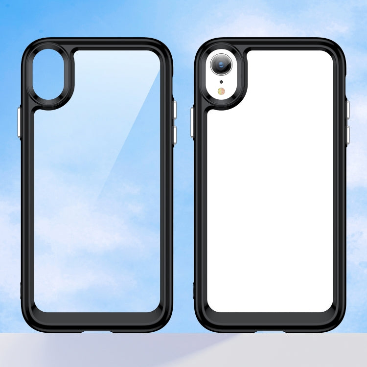 For iPhone XR Colorful Series Acrylic + TPU Phone Case