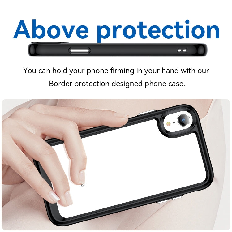 For iPhone XR Colorful Series Acrylic + TPU Phone Case