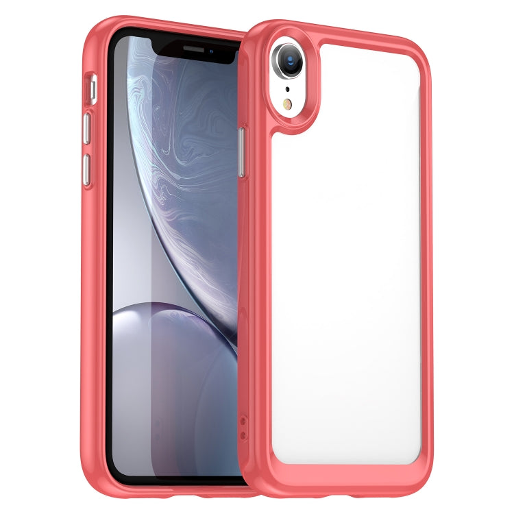 For iPhone XR Colorful Series Acrylic + TPU Phone Case