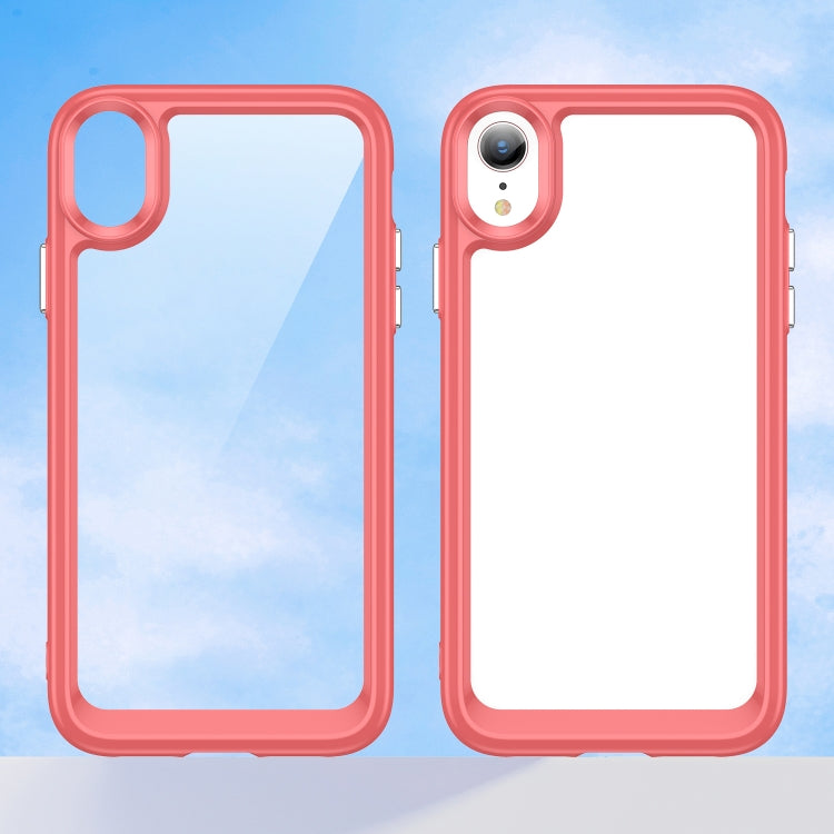 For iPhone XR Colorful Series Acrylic + TPU Phone Case