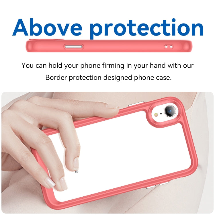 For iPhone XR Colorful Series Acrylic + TPU Phone Case