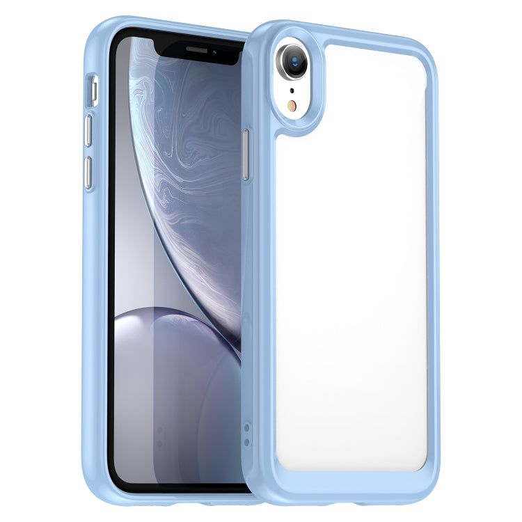 For iPhone XR Colorful Series Acrylic + TPU Phone Case
