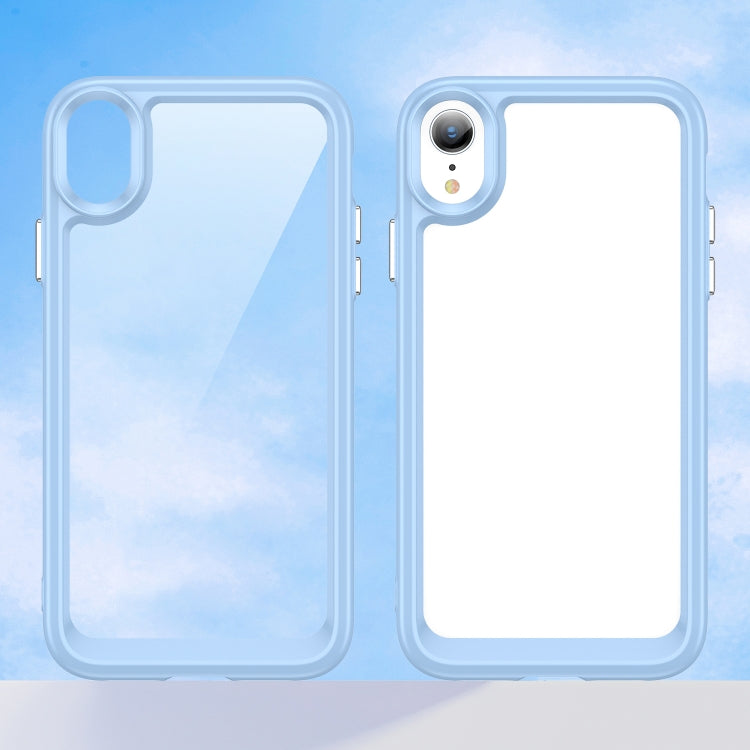 For iPhone XR Colorful Series Acrylic + TPU Phone Case