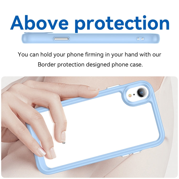 For iPhone XR Colorful Series Acrylic + TPU Phone Case
