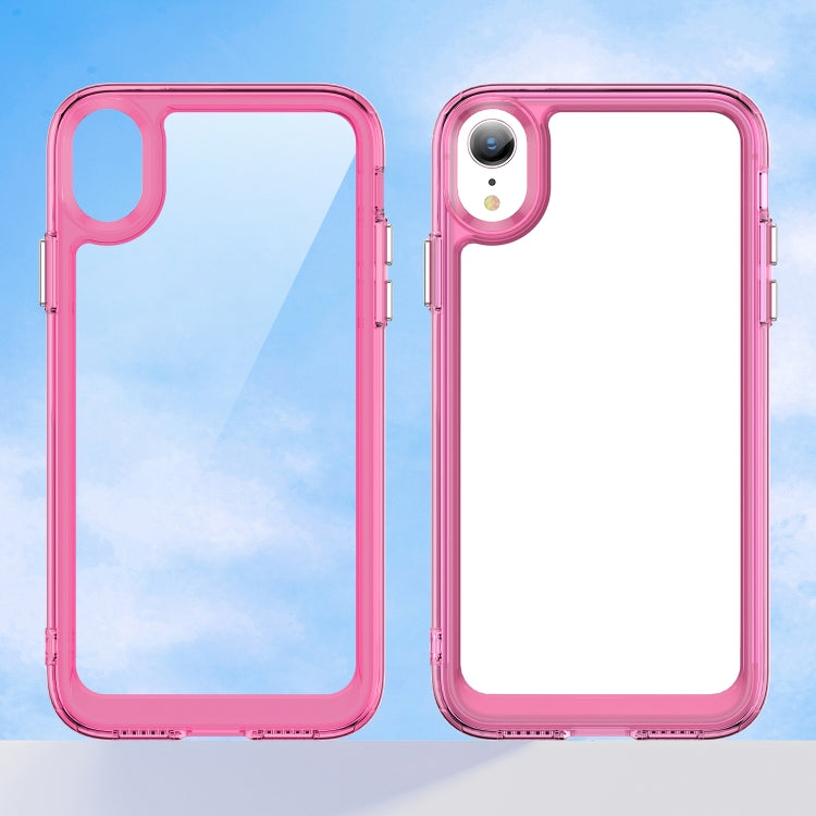 For iPhone XR Colorful Series Acrylic + TPU Phone Case