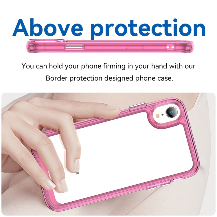 For iPhone XR Colorful Series Acrylic + TPU Phone Case